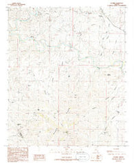 Guthrie Arizona Historical topographic map, 1:24000 scale, 7.5 X 7.5 Minute, Year 1986