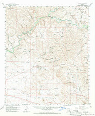 Guthrie Arizona Historical topographic map, 1:62500 scale, 15 X 15 Minute, Year 1960
