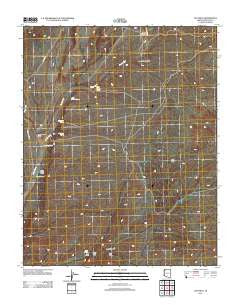 Gyp Hills Arizona Historical topographic map, 1:24000 scale, 7.5 X 7.5 Minute, Year 2011