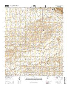 Haberstock Hill Arizona Current topographic map, 1:24000 scale, 7.5 X 7.5 Minute, Year 2014