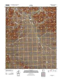 Hackberry Arizona Historical topographic map, 1:24000 scale, 7.5 X 7.5 Minute, Year 2011