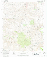 Hackberry Mtn. Arizona Historical topographic map, 1:24000 scale, 7.5 X 7.5 Minute, Year 1967