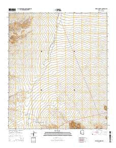 Haivana Nakya Arizona Current topographic map, 1:24000 scale, 7.5 X 7.5 Minute, Year 2014