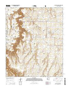 Hamilton Crossing Arizona Current topographic map, 1:24000 scale, 7.5 X 7.5 Minute, Year 2014