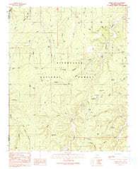 Hanks Draw Arizona Historical topographic map, 1:24000 scale, 7.5 X 7.5 Minute, Year 1990