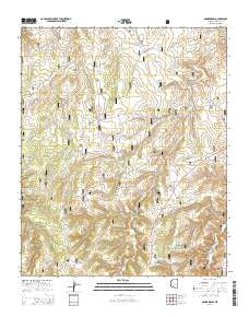 Hanks Draw Arizona Current topographic map, 1:24000 scale, 7.5 X 7.5 Minute, Year 2014