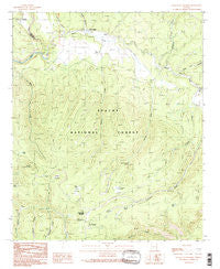 Hannagan Meadow Arizona Historical topographic map, 1:24000 scale, 7.5 X 7.5 Minute, Year 1991