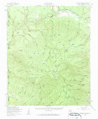 Hannagan Meadow Arizona Historical topographic map, 1:62500 scale, 15 X 15 Minute, Year 1958