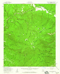 Hannagan Meadow Arizona Historical topographic map, 1:62500 scale, 15 X 15 Minute, Year 1958