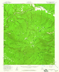 Hannagan Meadow Arizona Historical topographic map, 1:62500 scale, 15 X 15 Minute, Year 1958