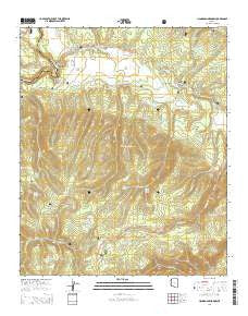 Hannagan Meadow Arizona Current topographic map, 1:24000 scale, 7.5 X 7.5 Minute, Year 2014