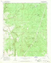 Happy Jack Arizona Historical topographic map, 1:24000 scale, 7.5 X 7.5 Minute, Year 1965