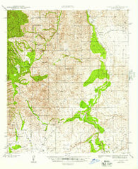 Happy Valley Arizona Historical topographic map, 1:62500 scale, 15 X 15 Minute, Year 1945
