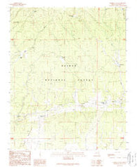 Harbison Tank Arizona Historical topographic map, 1:24000 scale, 7.5 X 7.5 Minute, Year 1989