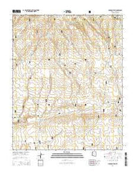 Harbison Tank Arizona Current topographic map, 1:24000 scale, 7.5 X 7.5 Minute, Year 2014
