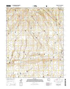 Harbison Tank Arizona Current topographic map, 1:24000 scale, 7.5 X 7.5 Minute, Year 2014