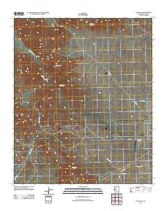 Harcuvar Arizona Historical topographic map, 1:24000 scale, 7.5 X 7.5 Minute, Year 2011