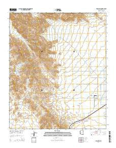 Harcuvar Arizona Current topographic map, 1:24000 scale, 7.5 X 7.5 Minute, Year 2014