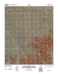 Harcuvar Peak Arizona Historical topographic map, 1:24000 scale, 7.5 X 7.5 Minute, Year 2011