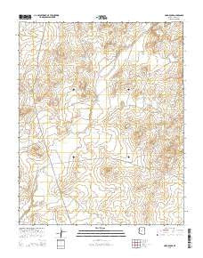 Hard Rocks Arizona Current topographic map, 1:24000 scale, 7.5 X 7.5 Minute, Year 2014