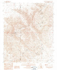 Harquahala Mountain Arizona Historical topographic map, 1:24000 scale, 7.5 X 7.5 Minute, Year 1990