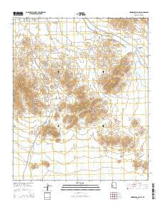 Harrisburg Valley Arizona Current topographic map, 1:24000 scale, 7.5 X 7.5 Minute, Year 2014