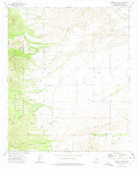 Harrison Canyon Arizona Historical topographic map, 1:24000 scale, 7.5 X 7.5 Minute, Year 1972