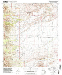 Harrison Canyon Arizona Historical topographic map, 1:24000 scale, 7.5 X 7.5 Minute, Year 1996