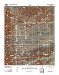 Harrison Canyon Arizona Historical topographic map, 1:24000 scale, 7.5 X 7.5 Minute, Year 2011