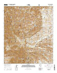 Harshaw Arizona Current topographic map, 1:24000 scale, 7.5 X 7.5 Minute, Year 2014