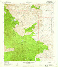 Harshaw Arizona Historical topographic map, 1:24000 scale, 7.5 X 7.5 Minute, Year 1958