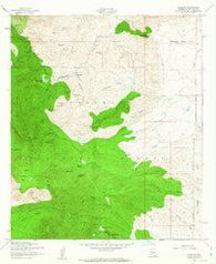 Harshaw Arizona Historical topographic map, 1:24000 scale, 7.5 X 7.5 Minute, Year 1958