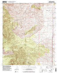 Harshaw Arizona Historical topographic map, 1:24000 scale, 7.5 X 7.5 Minute, Year 1996