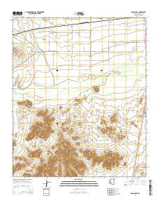 Hassayampa Arizona Current topographic map, 1:24000 scale, 7.5 X 7.5 Minute, Year 2014
