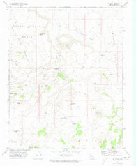 Hat Knoll Arizona Historical topographic map, 1:24000 scale, 7.5 X 7.5 Minute, Year 1971