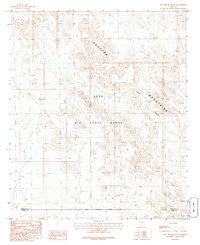 Hat Mountain SW Arizona Historical topographic map, 1:24000 scale, 7.5 X 7.5 Minute, Year 1986