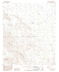 Hat Mountain Arizona Historical topographic map, 1:24000 scale, 7.5 X 7.5 Minute, Year 1986