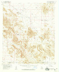 Hat Mountain Arizona Historical topographic map, 1:62500 scale, 15 X 15 Minute, Year 1958