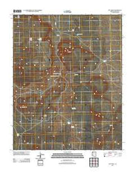 Hat Knoll Arizona Historical topographic map, 1:24000 scale, 7.5 X 7.5 Minute, Year 2011