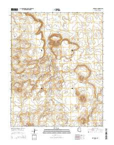 Hat Knoll Arizona Current topographic map, 1:24000 scale, 7.5 X 7.5 Minute, Year 2014