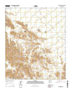 Hat Mountain Arizona Current topographic map, 1:24000 scale, 7.5 X 7.5 Minute, Year 2014
