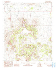 Hauke Mesa Arizona Historical topographic map, 1:24000 scale, 7.5 X 7.5 Minute, Year 1991