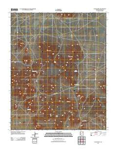 Hauke Mesa Arizona Historical topographic map, 1:24000 scale, 7.5 X 7.5 Minute, Year 2011