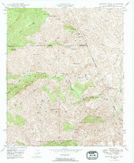 Haunted Canyon Arizona Historical topographic map, 1:24000 scale, 7.5 X 7.5 Minute, Year 1948