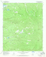 Hawley Lake East Arizona Historical topographic map, 1:24000 scale, 7.5 X 7.5 Minute, Year 1967