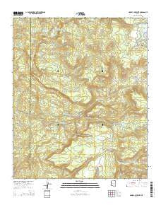 Hawley Lake West Arizona Current topographic map, 1:24000 scale, 7.5 X 7.5 Minute, Year 2014