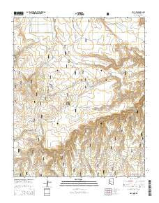 Hay Lake Arizona Current topographic map, 1:24000 scale, 7.5 X 7.5 Minute, Year 2014