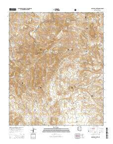 Haystack Butte Arizona Current topographic map, 1:24000 scale, 7.5 X 7.5 Minute, Year 2014