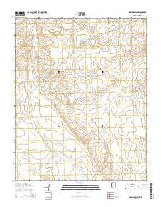 Hazen Hole Tank Arizona Current topographic map, 1:24000 scale, 7.5 X 7.5 Minute, Year 2014
