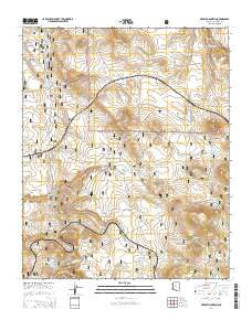 Hearst Mountain Arizona Current topographic map, 1:24000 scale, 7.5 X 7.5 Minute, Year 2014